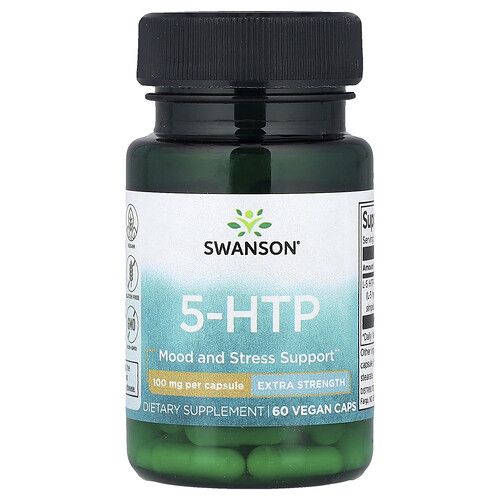 Swanson Vitamins, 5-HTP, 100 mg, 60 Vegan Caps