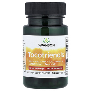 Swanson Vitamins, токотриенолы из аннато, 50 мг, 60 капсул