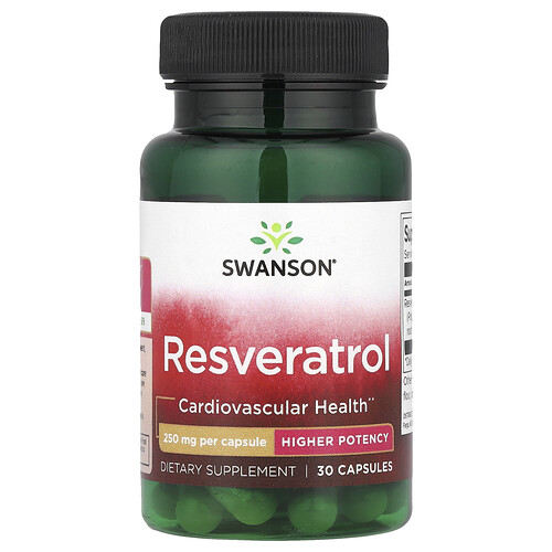 Swanson Vitamins, Resveratrol, 250 mg, 30 Capsules