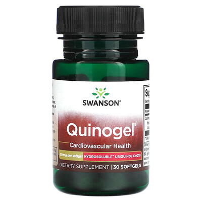 Swanson Quinogel 50 mg 30 Softgel