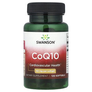 Swanson Vitamins, CoQ10, 60 mg, 120 Softgels