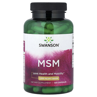 Swanson Vitamins, MSM, 1,000 mg, 120 Capsules