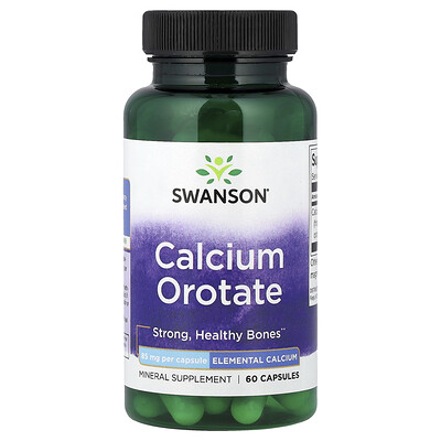 Product Image for Swanson, Calcium Orotate , 85 mg , 60 Capsules