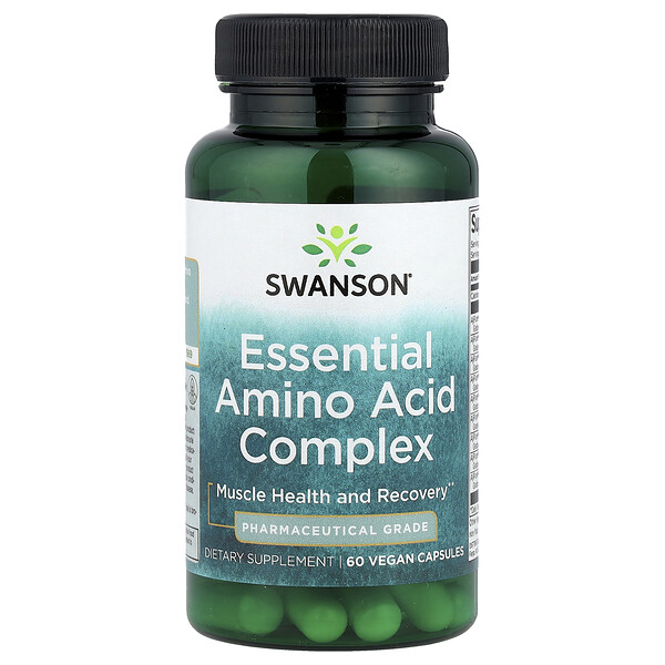 Swanson Vitamins Essential Amino Acid Complex, 60 Vegan Capsules