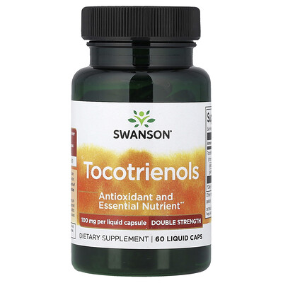 Swanson Vitamins, Tocotrienoles, 100 mg, 60 cápsulas con contenido líquido