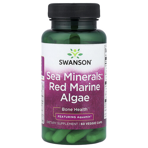 Swanson Vitamins, Sea Minerals, Red Marine Algae, Meeresmineralien, 60 vegetarische Kapseln