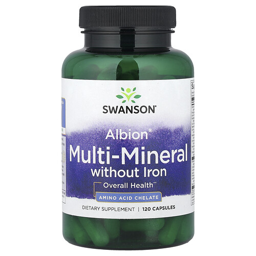 Swanson Vitamins, Albion® Multi-Mineral without Iron, 120 Capsules