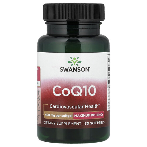 Swanson Vitamins CoQ10, 400 mg, 30 Softgels