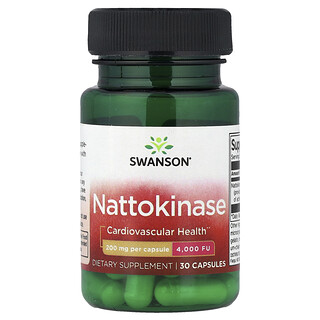 Swanson Vitamins, Natokinasa, 200 mg, 30 cápsulas