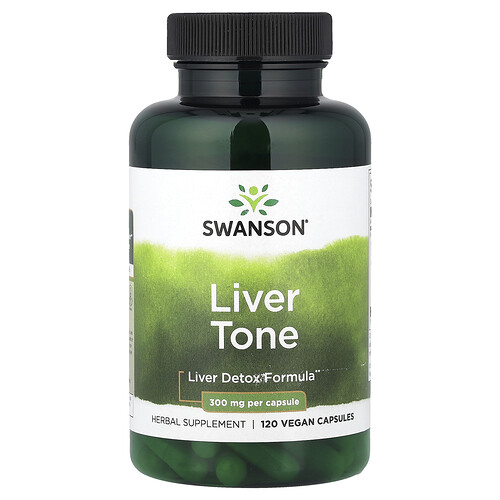 Swanson Vitamins, Liver Tone, Unterstützung der Leber, 120 vegane Kapseln