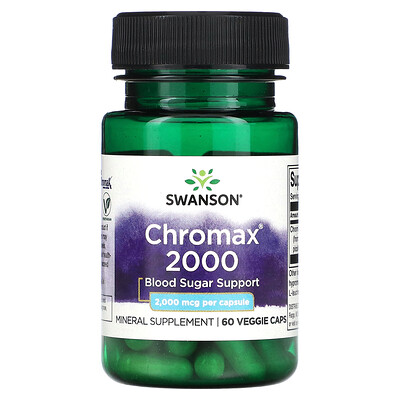 

Swanson Chromax 2000 2 000 mcg 60 Veggie Caps