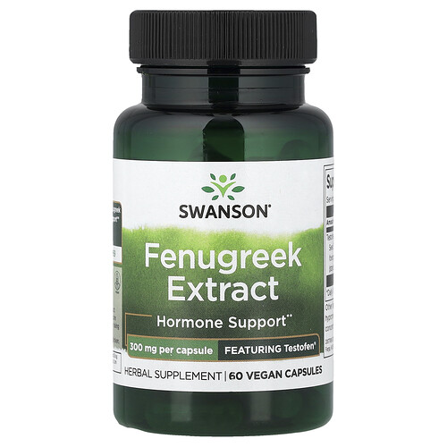 Swanson Vitamins, Bockshornklee-Extrakt, 300 mg, 60 vegane Kapseln