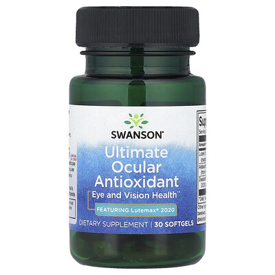 Swanson Vitamins, Antioxidante ocular superior, 30 cápsulas blandas