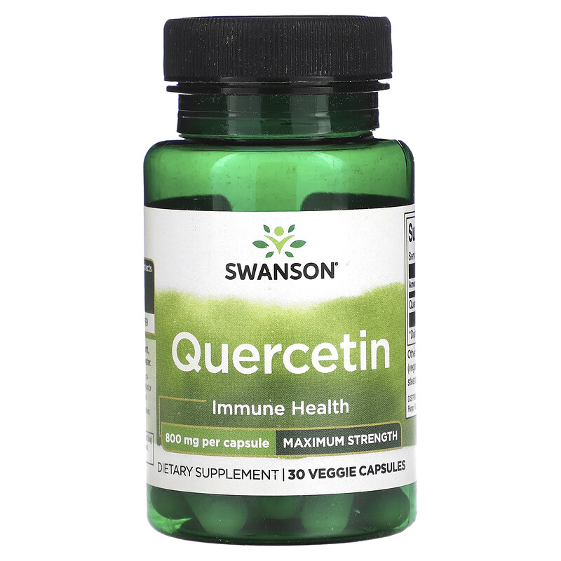 Swanson, Quercetin, Maximum Strength, 800 mg, 30 Veggie Capsules