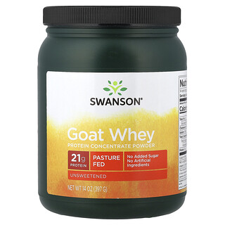 Swanson Vitamins, Getvassleproteinkoncentrat pulver, osötat, 14 oz (397 g)