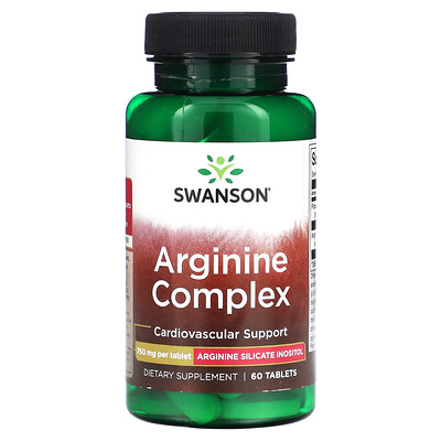 

Swanson Arginine Complex 750 mg 60 Tablets