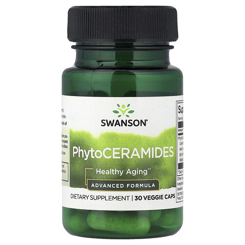スワンソンビタミンズ Swanson Vitamins, フィトセラミド、優れた成分、ベジカプセル30粒（1粒あたり30mg）