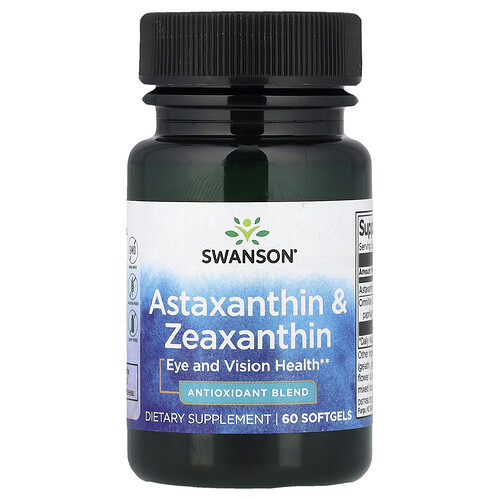 Swanson Vitamins, Astaxanthin und Zeaxanthin, 60 Weichkapseln