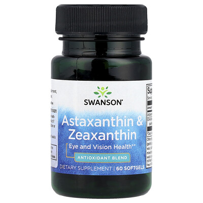 Product Image for Swanson, Astaxanthin & Zeaxanthin, 60 Softgels
