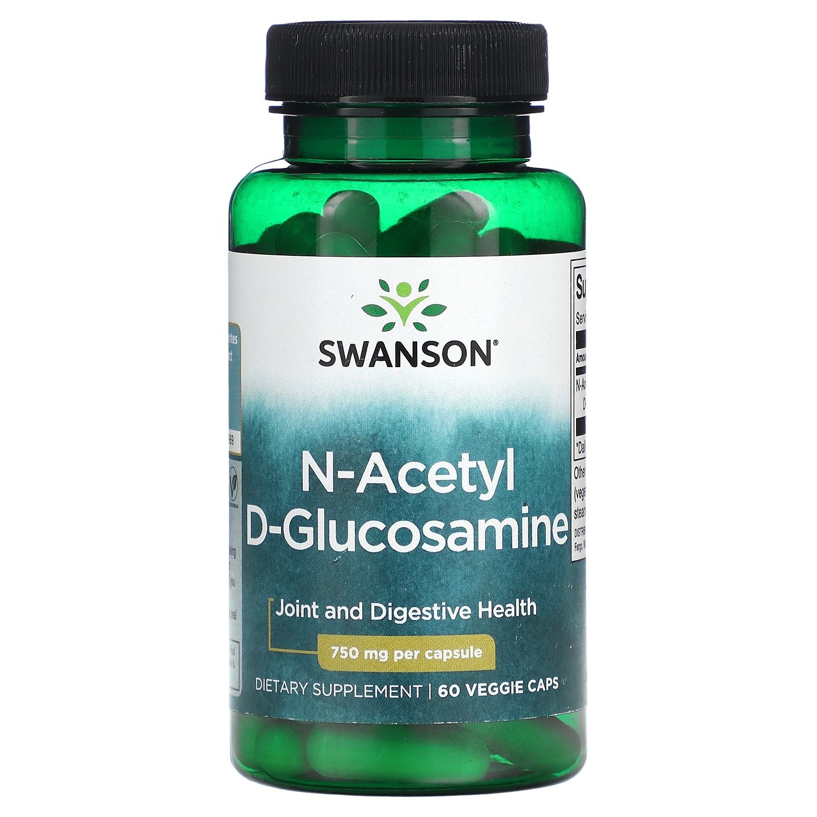 Swanson, NAcetyl DGlucosamine, 750 mg, 60 Veggie Caps
