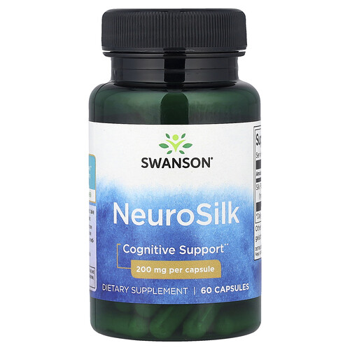 Swanson Vitamins NeuroSilk, 200 mg, 60 Capsules