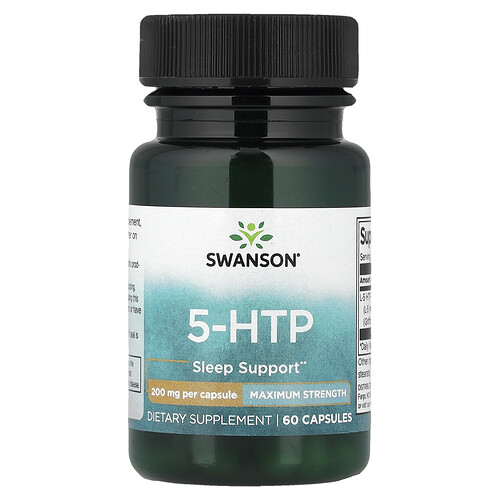 Swanson Vitamins, 5-HTP, 200 mg, 60 Kapseln