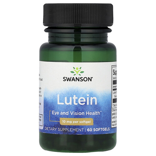 Swanson Vitamins, Lutein, 10 mg, 60 Softgels