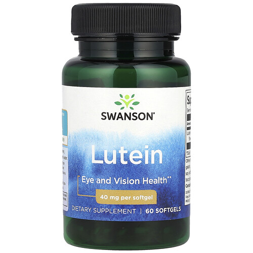 Swanson Vitamins Lutein, 40 mg, 60 Softgels