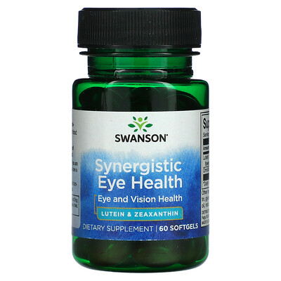 

Swanson Synergistic Eye Health Eye And Vision 60 Softgels