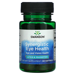 Swanson, 協同眼部健康，眼睛和視力，60 粒軟凝膠