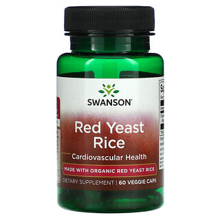 Swanson, Red Yeast Rice, Cardiovasular Health, 60 Veggie Caps