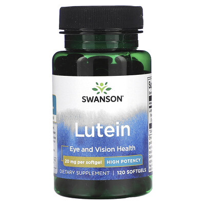 

Swanson Lutein High Potency 20 mg 120 Softgels