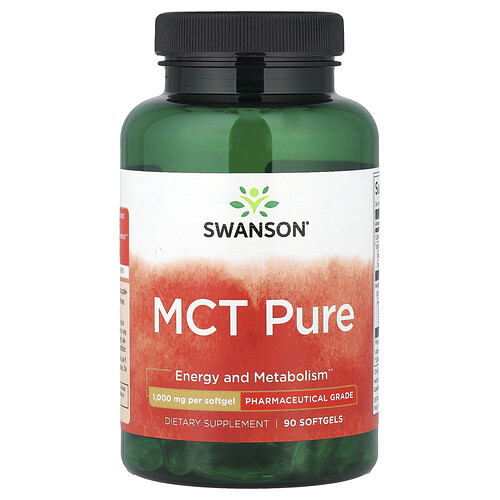 Swanson Vitamins MCT Pure, 1,000 mg, 90 Softgels