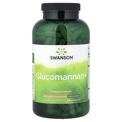 Swanson Vitamins, Glucomanano +, 300 cápsulas