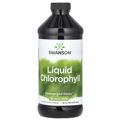 Swanson Vitamins, Clorofila líquida, 100 mg, 473 ml (16 oz. Líq.)