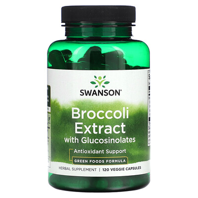 

Swanson, Broccoli Extract with Glucosinolates, 120 Veggie Capsules