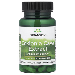 Swanson Vitamins, Extracto de Ecklonia cava, 30 cápsulas vegetales (53 mg por cápsula)