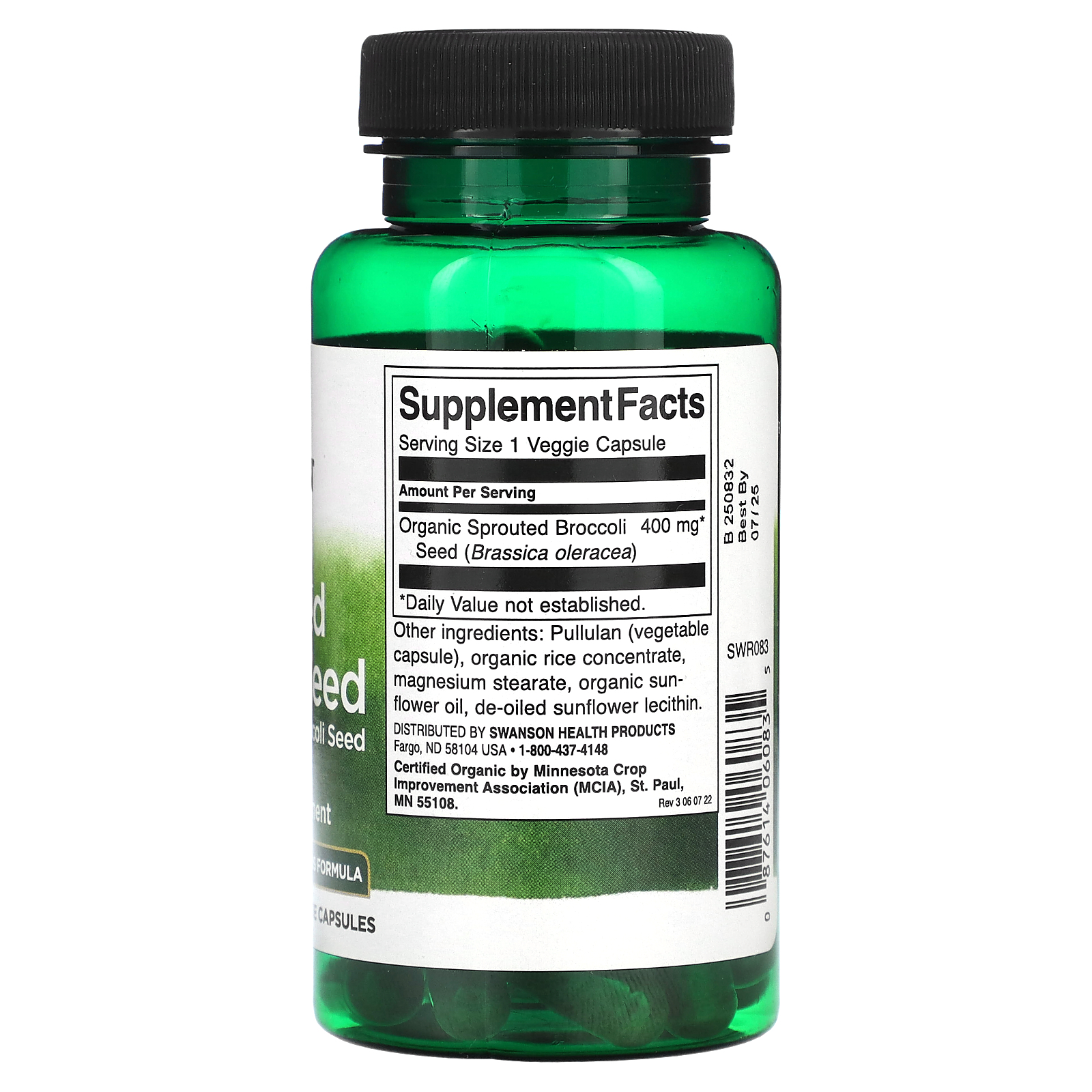 Swanson Sulforaphane From Broccoli 400 Mcg 60 Veg Capsules | Acquisti Online Su - Foto 5