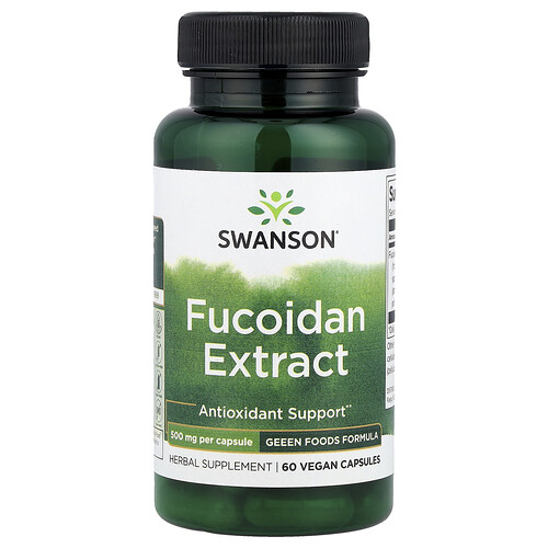 Swanson Vitamins Fucoidan Extract, 500 mg, 60 Vegan Capsules