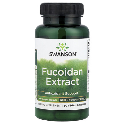 Swanson Vitamins, Extracto de fucoidan, 500 mg, 60 cápsulas veganas