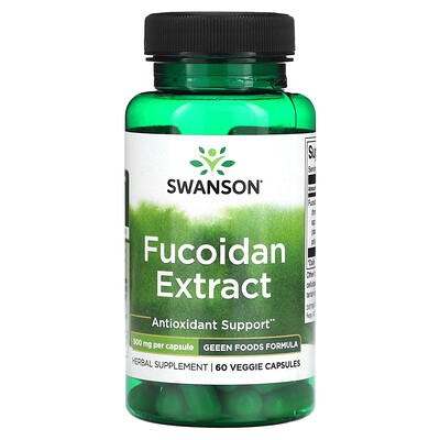 Swanson Fucoidan Extract 500 mg 60 Veggie Capsules