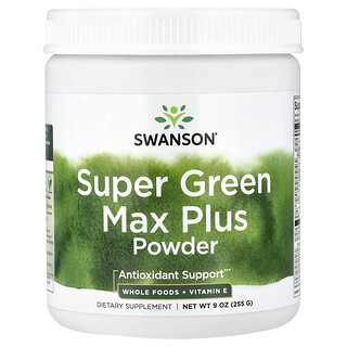 Swanson Vitamins, Polvere Super Green Max Plus, 255 g