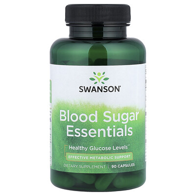 Swanson Vitamins, Ingredientes esenciales para la glucemia, 90 cápsulas