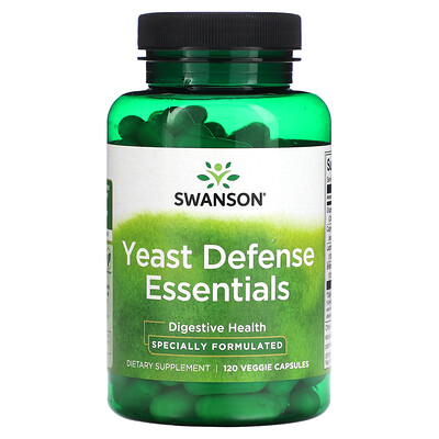 Swanson  Yeast Defense Essentials  120 Veggie Capsules