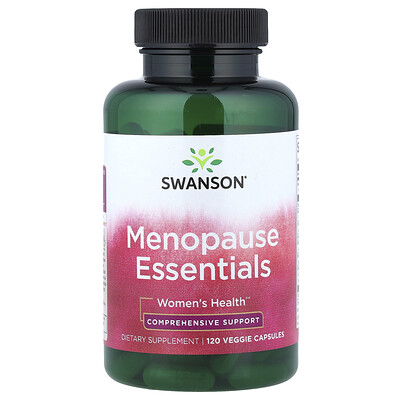 Swanson Vitamins Mujer Menopause Essentials, Salud De La 120 Cápsulas Vegetales