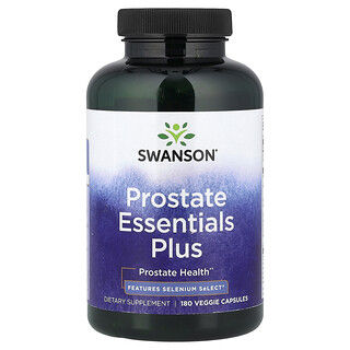 Swanson Vitamins, Prostate Essential Plus, 180 vegetarische capsules