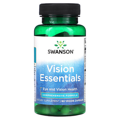 

Swanson Vision Essentials, 60 растительных капсул