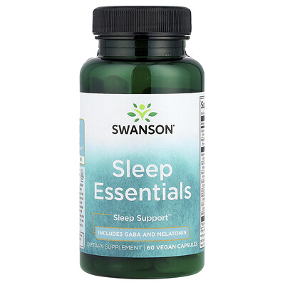 Swanson Vitamins, Sleep Essentials, 60 cápsulas veganas