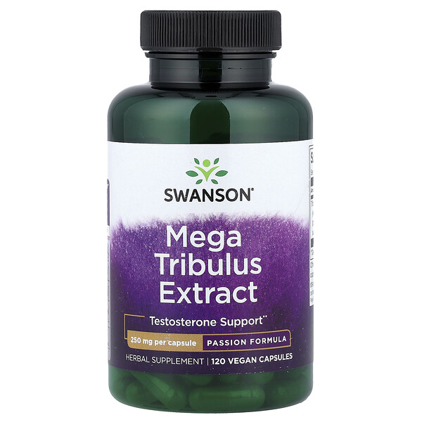 Swanson Vitamins Mega Tribulus Extract, 250 mg, 120 Vegan Capsules