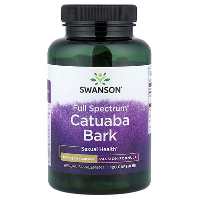 Swanson Vitamins, Full Spectrum®, Corteza de catuaba, 465 mg, 120 cápsulas